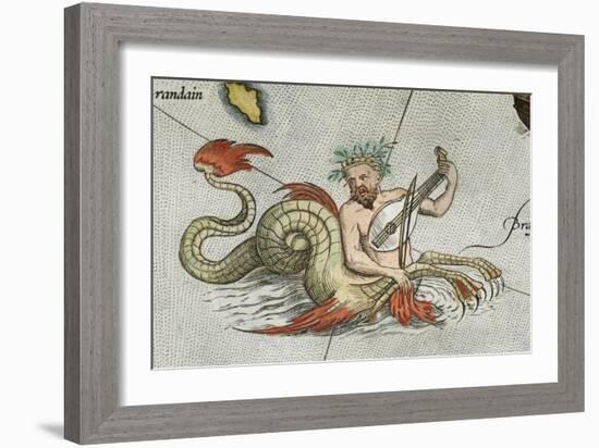 a Merman, Playing an Instrument-Abraham Ortelius-Framed Giclee Print