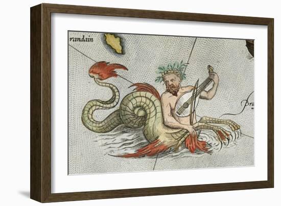 a Merman, Playing an Instrument-Abraham Ortelius-Framed Giclee Print