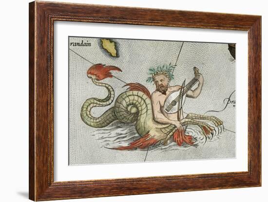 a Merman, Playing an Instrument-Abraham Ortelius-Framed Giclee Print