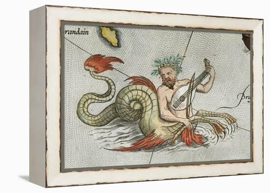 a Merman, Playing an Instrument-Abraham Ortelius-Framed Premier Image Canvas