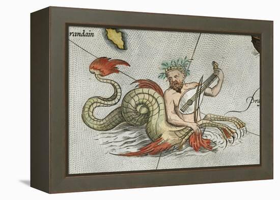 a Merman, Playing an Instrument-Abraham Ortelius-Framed Premier Image Canvas