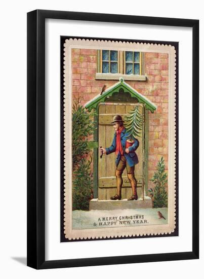 A Merry Christmas and a Happy New Year-null-Framed Giclee Print