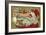 A Merry Christmas - Santa's List Postcard-null-Framed Giclee Print