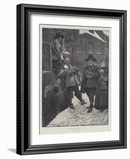 A Merry Christmas to Ye!-Richard Caton Woodville II-Framed Giclee Print