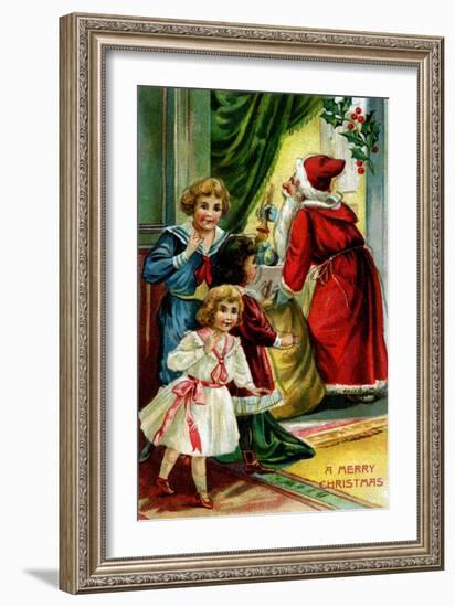 A Merry Christmas-null-Framed Art Print