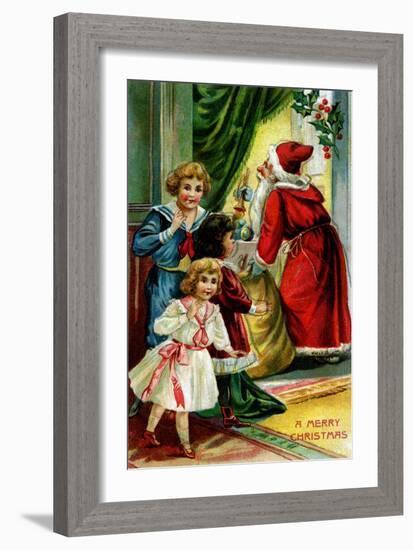 A Merry Christmas-null-Framed Art Print