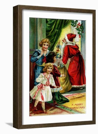 A Merry Christmas-null-Framed Art Print