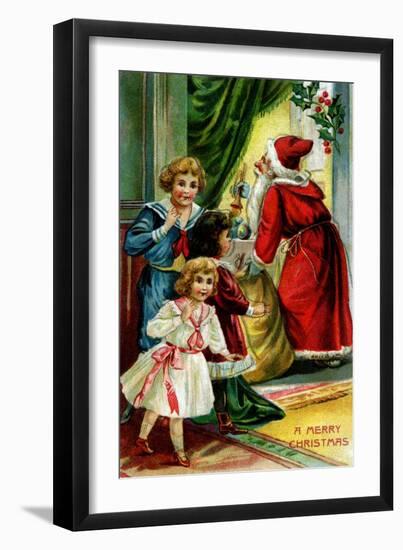 A Merry Christmas-null-Framed Art Print