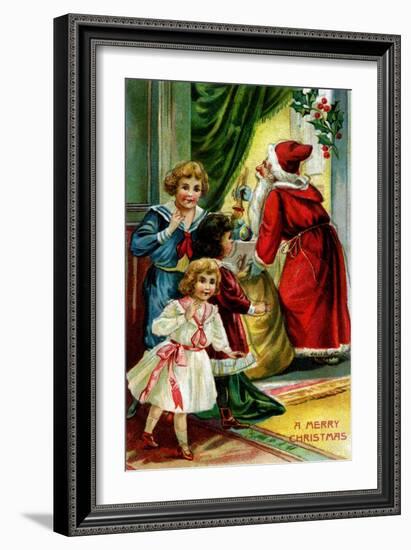 A Merry Christmas-null-Framed Art Print