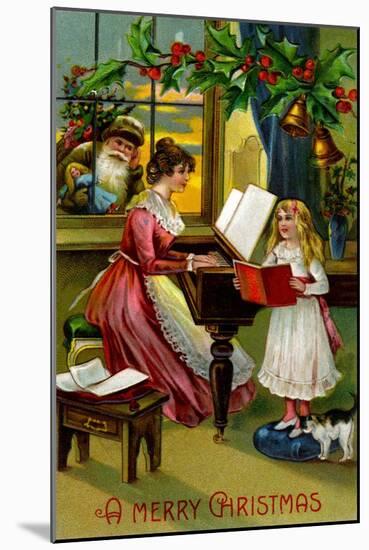 A Merry Christmas-null-Mounted Art Print