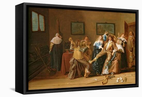 A Merry Company in an Interior, 1640-Dirck Hals-Framed Premier Image Canvas