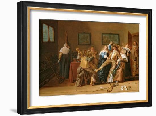 A Merry Company in an Interior, 1640-Dirck Hals-Framed Giclee Print