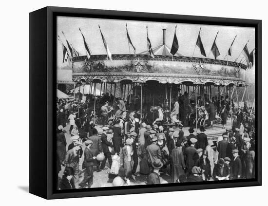 A Merry-Go-Round, Part of a Bank Holiday Carnival on Hamstead Heath, London, 1926-1927-null-Framed Premier Image Canvas