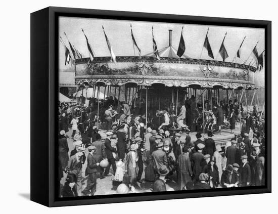 A Merry-Go-Round, Part of a Bank Holiday Carnival on Hamstead Heath, London, 1926-1927-null-Framed Premier Image Canvas