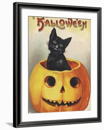 A Merry Halloween-Ellen H. Clapsaddle-Framed Photographic Print