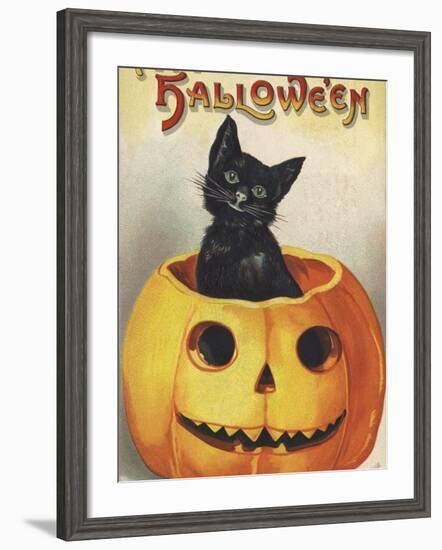 A Merry Halloween-Ellen H. Clapsaddle-Framed Photographic Print