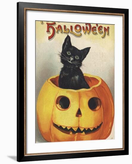 A Merry Halloween-Ellen H. Clapsaddle-Framed Photographic Print