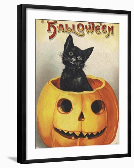 A Merry Halloween-Ellen H. Clapsaddle-Framed Photographic Print