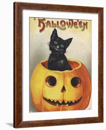 A Merry Halloween-Ellen H. Clapsaddle-Framed Photographic Print