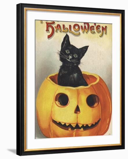 A Merry Halloween-Ellen H. Clapsaddle-Framed Photographic Print