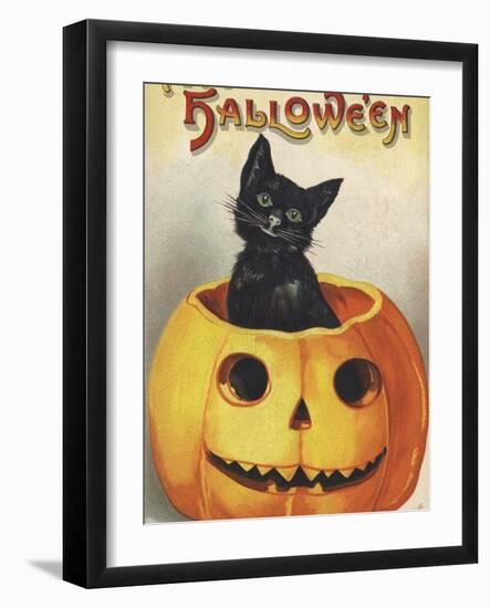 A Merry Halloween-Ellen H. Clapsaddle-Framed Photographic Print