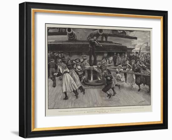 A Mery-Go-Round on a Battleship-Henry Marriott Paget-Framed Giclee Print