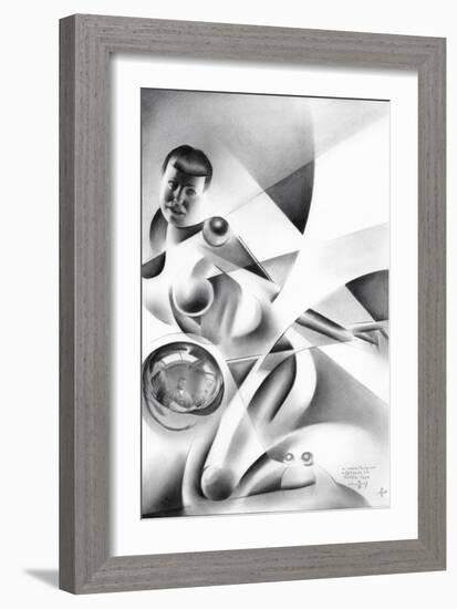 A Metallurgical Approach to Bettie Page-Corne Akkers-Framed Giclee Print