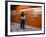 A Mexican Citizen Waits for the Metro to Stop, Mexico City, Mexico-Brent Bergherm-Framed Photographic Print