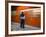 A Mexican Citizen Waits for the Metro to Stop, Mexico City, Mexico-Brent Bergherm-Framed Photographic Print