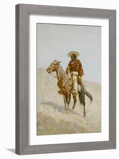 A Mexican Vaquero, 1890-Frederic Remington-Framed Giclee Print