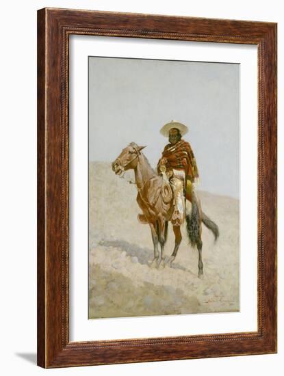 A Mexican Vaquero, 1890-Frederic Remington-Framed Giclee Print