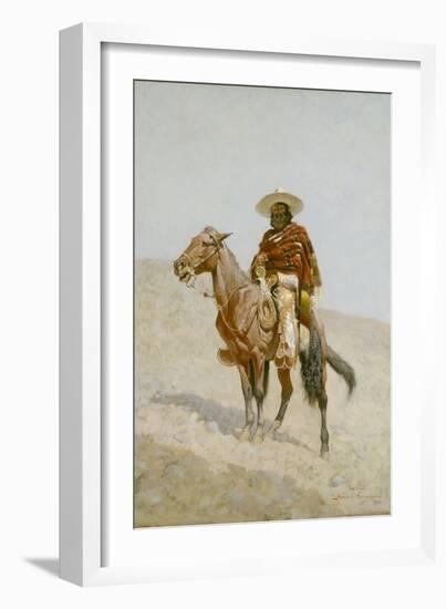 A Mexican Vaquero, 1890-Frederic Remington-Framed Giclee Print