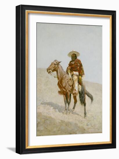A Mexican Vaquero, 1890-Frederic Remington-Framed Giclee Print