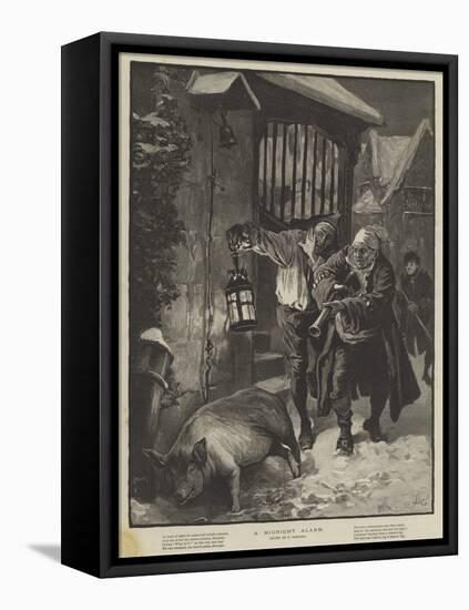 A Midnight Alarm-Frederick Barnard-Framed Premier Image Canvas