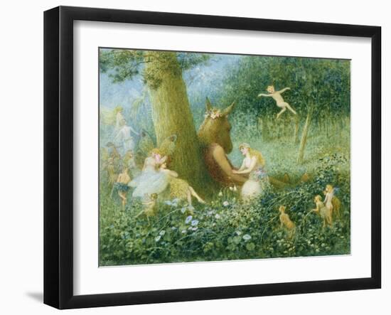 A Midsummer Night's Dream, 1895 (W/C with Bodycolour on Paper)-Henry Towneley Green-Framed Giclee Print