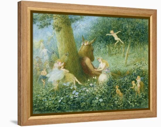 A Midsummer Night's Dream, 1895 (W/C with Bodycolour on Paper)-Henry Towneley Green-Framed Premier Image Canvas