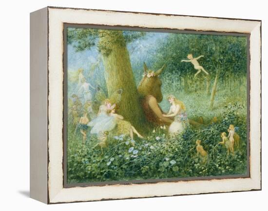 A Midsummer Night's Dream, 1895 (W/C with Bodycolour on Paper)-Henry Towneley Green-Framed Premier Image Canvas