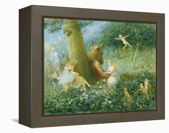 A Midsummer Night's Dream, 1895 (W/C with Bodycolour on Paper)-Henry Towneley Green-Framed Premier Image Canvas