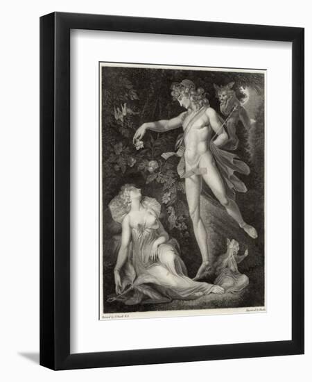 A Midsummer Night's Dream, Act II Scene II Oberon Sprinkles His Spell onto Titania as She Sleeps-Rhodes-Framed Art Print