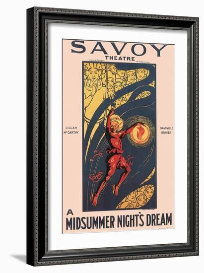 A Midsummer Night's Dream at the Savoy Theatre, c.1914-Graham Robertson-Framed Giclee Print