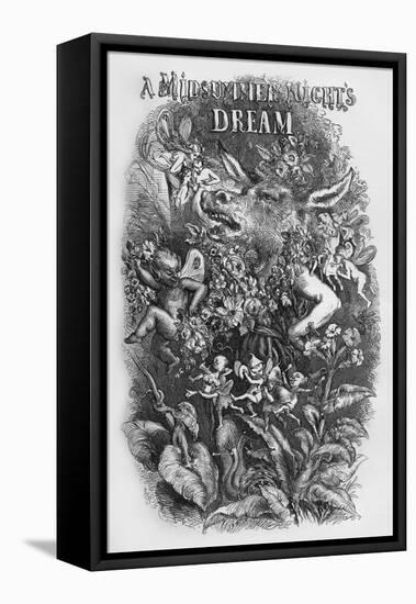 A Midsummer Night's Dream by William Shakaespeare-John Gilbert-Framed Premier Image Canvas