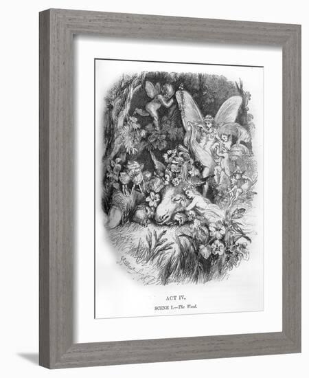 A Midsummer Night's Dream by William Shakaespeare-John Gilbert-Framed Giclee Print