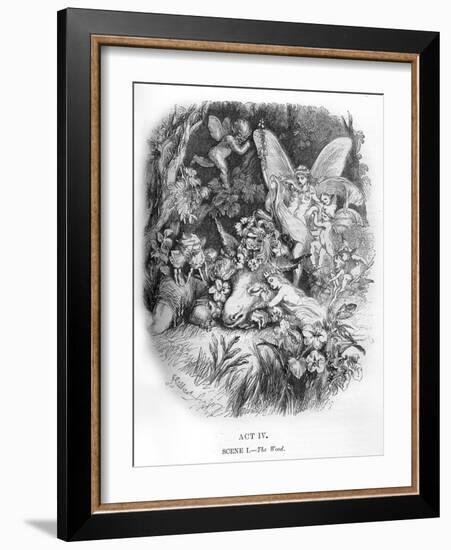 A Midsummer Night's Dream by William Shakaespeare-John Gilbert-Framed Giclee Print