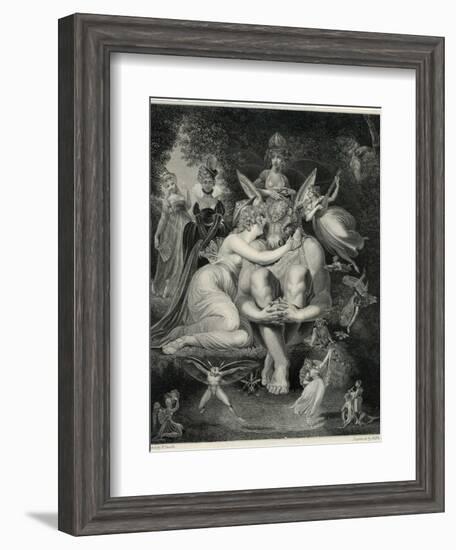 A Midsummer Night's Dream, Titania and Bottom-Rhodes-Framed Photographic Print