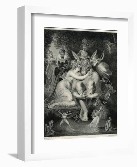 A Midsummer Night's Dream, Titania and Bottom-Rhodes-Framed Photographic Print