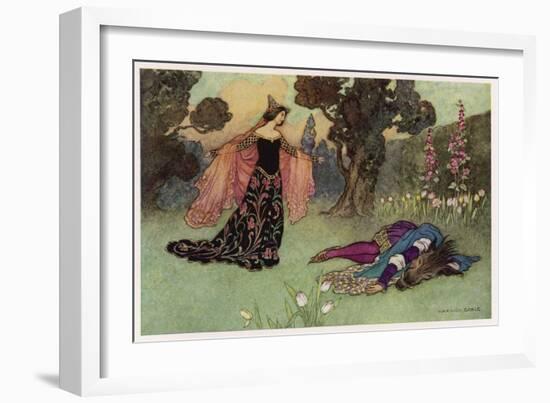 A Midsummer Night's Dream, Titania and Bottom-Warwick Goble-Framed Art Print