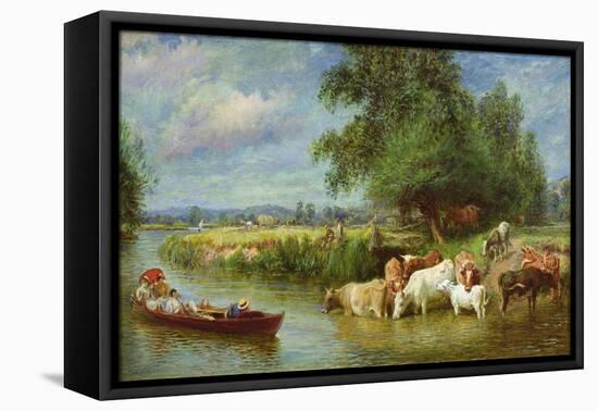A Midsummer's Day on the Thames-Basil Bradley-Framed Premier Image Canvas