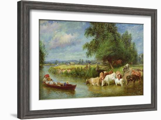 A Midsummer's Day on the Thames-Basil Bradley-Framed Giclee Print