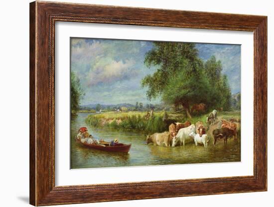 A Midsummer's Day on the Thames-Basil Bradley-Framed Giclee Print