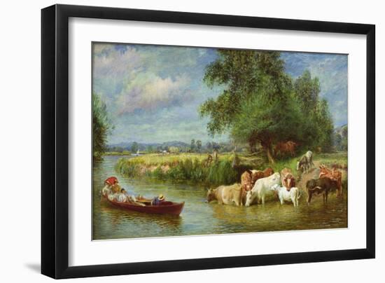 A Midsummer's Day on the Thames-Basil Bradley-Framed Giclee Print